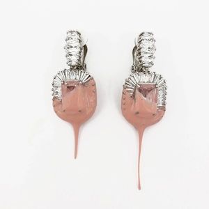 Ottolinger dipped diamond clip on earrings